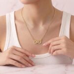 Hayat By Ladli Infinity Crystal Necklace – 18K Gold Plated