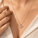 Hayat By Ladli Crystal Butterfly Necklace – 18K Gold Plated