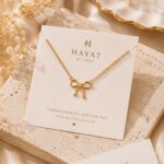 Hayat By Ladli Gold Bow Necklace – 18K Gold Plated